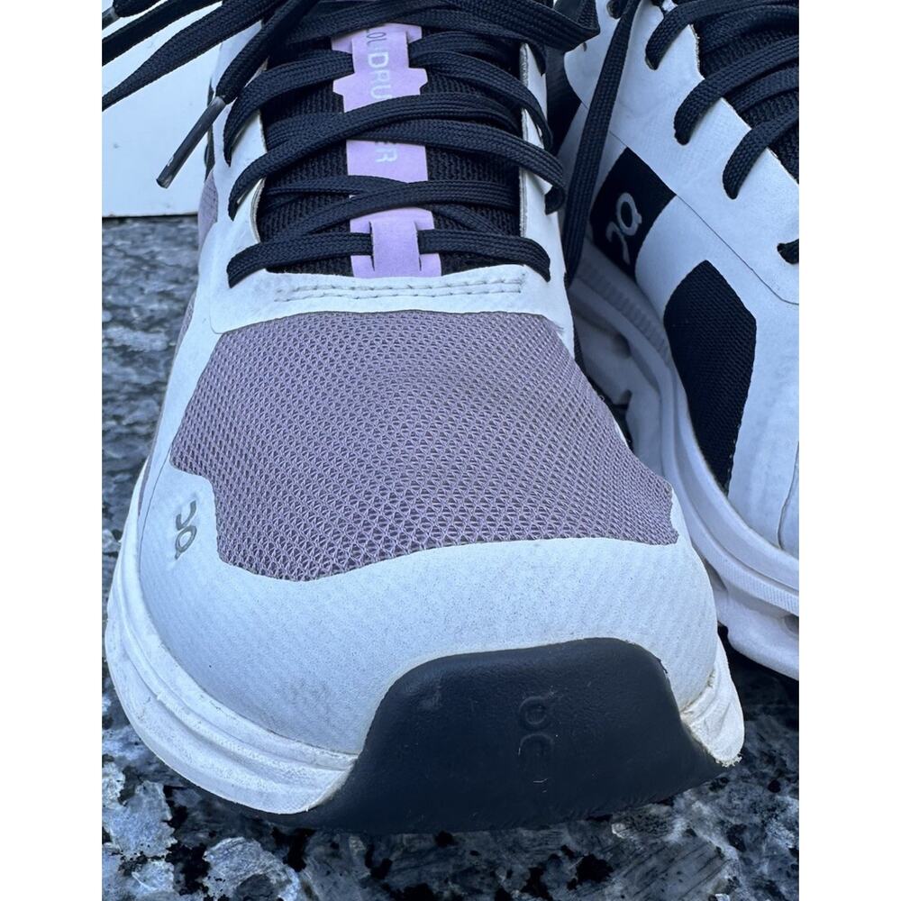 On Cloudrunner Shoes Womens 7.5 Black Purple White Sneakers - Picture 5 of 12